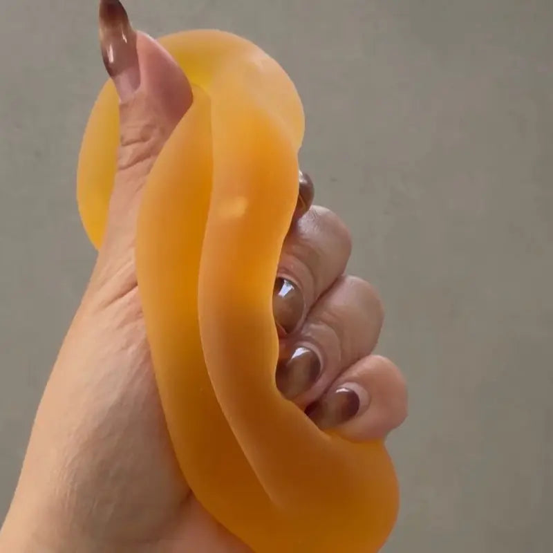 Handmade Matte Mochi Tangerine Jelly Squishy Soft Stress Ball Squishy Sensory Fidget Toy