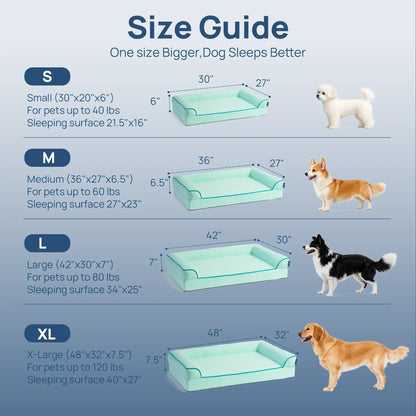 [Father'S Day Gift Ideas] Blunique Pets Cooling Dog Sofa & Mat Q-MAX 0.4 Gel-Free Electricity-Free Non-Slip Waterproof Egg-Crate Foam Support Bed Outdoor Use for Dogs Cats Tiktokshopspringglowup Summervibes