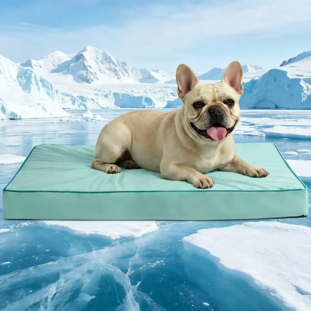 [Father'S Day Gift Ideas] Blunique Pets Cooling Dog Sofa & Mat Q-MAX 0.4 Gel-Free Electricity-Free Non-Slip Waterproof Egg-Crate Foam Support Bed Outdoor Use for Dogs Cats Tiktokshopspringglowup Summervibes