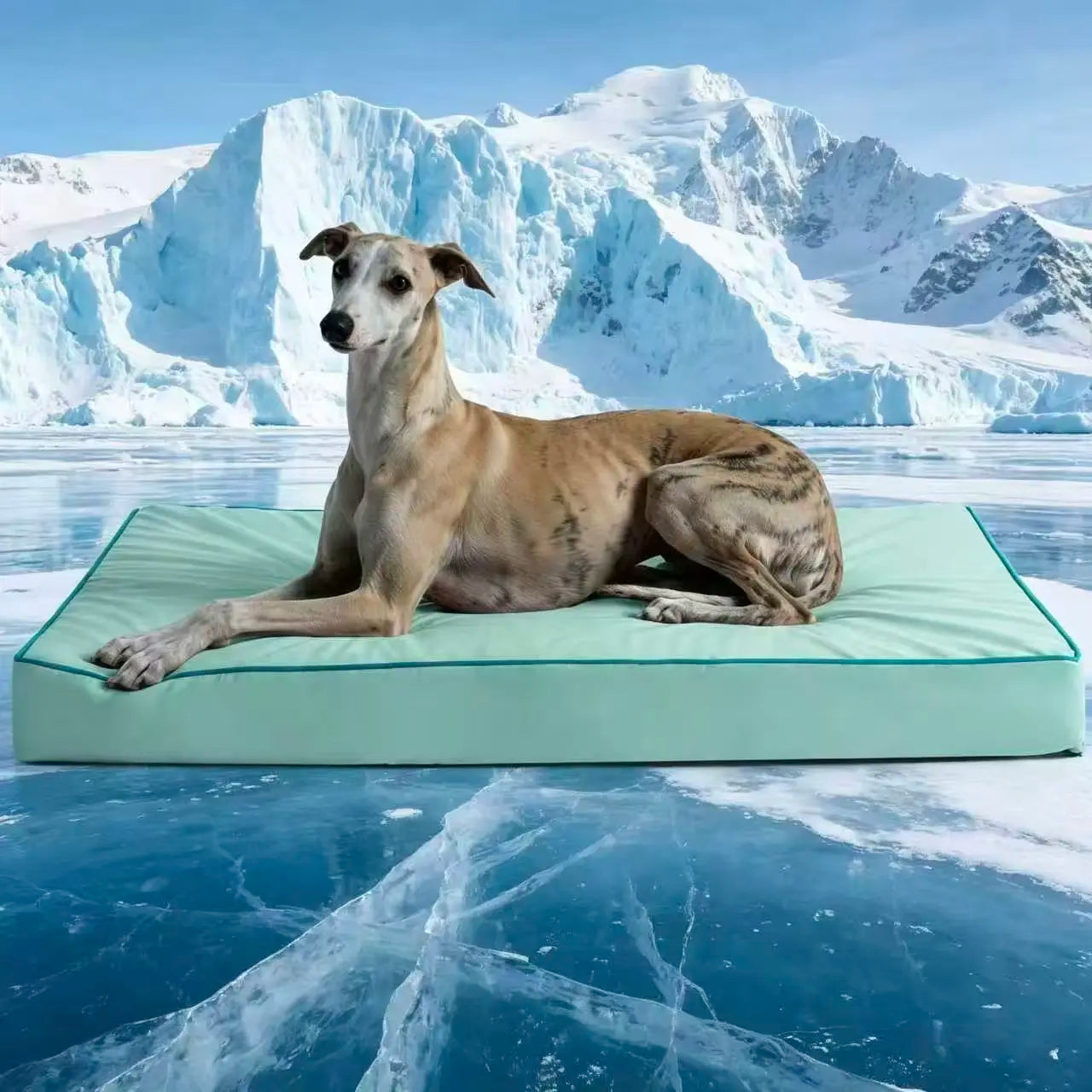 [Father'S Day Gift Ideas] Blunique Pets Cooling Dog Sofa & Mat Q-MAX 0.4 Gel-Free Electricity-Free Non-Slip Waterproof Egg-Crate Foam Support Bed Outdoor Use for Dogs Cats Tiktokshopspringglowup Summervibes