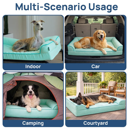 [Father'S Day Gift Ideas] Blunique Pets Cooling Dog Sofa & Mat Q-MAX 0.4 Gel-Free Electricity-Free Non-Slip Waterproof Egg-Crate Foam Support Bed Outdoor Use for Dogs Cats Tiktokshopspringglowup Summervibes