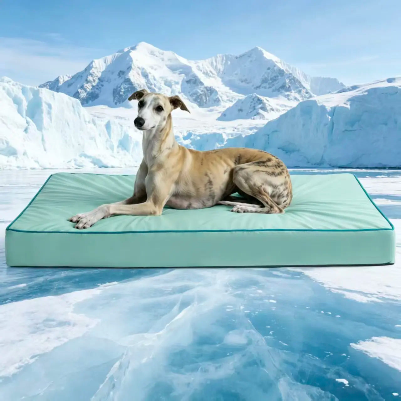 [Father'S Day Gift Ideas] Blunique Pets Cooling Dog Sofa & Mat Q-MAX 0.4 Gel-Free Electricity-Free Non-Slip Waterproof Egg-Crate Foam Support Bed Outdoor Use for Dogs Cats Tiktokshopspringglowup Summervibes